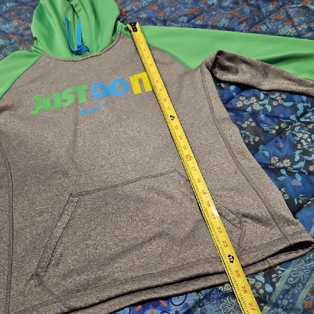 Nike Green and Gray Hoodie - Picture 3 of 9